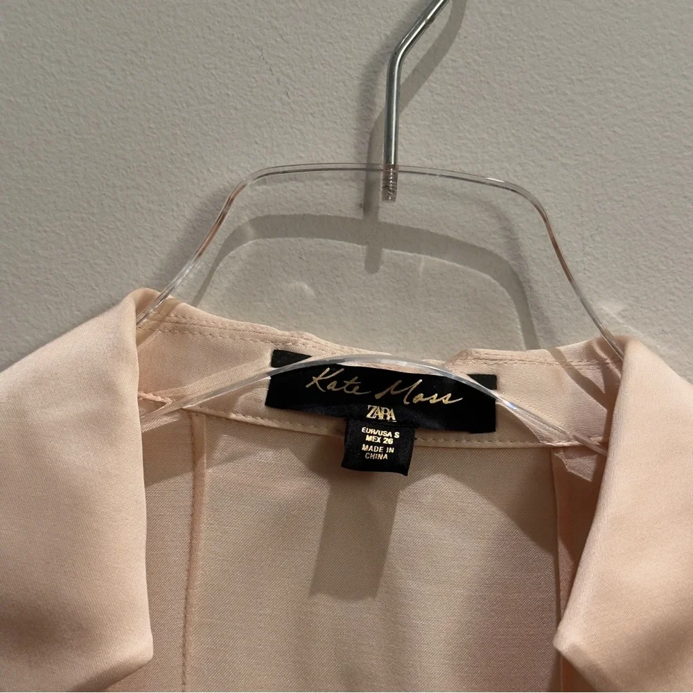 Zara x Kate Moss silky romantic blouse - Picture 5 of 11
